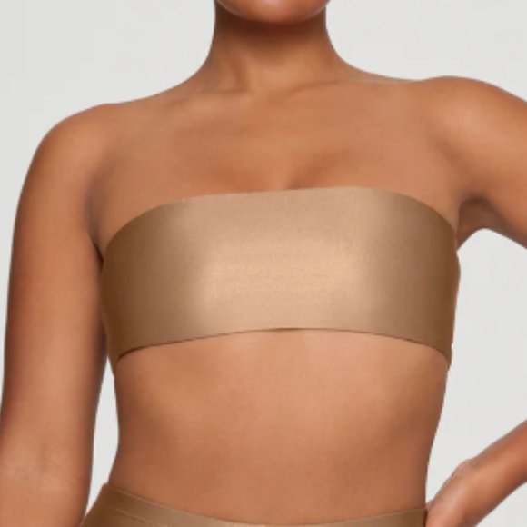 SKIMS -- SHINE JERSEY BANDEAU, SIENNA -- NWT - Picture 1 of 6